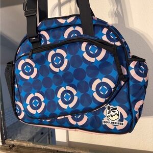 Boulder Bee Blue & Pink Premium Pickleball Bag Tote - Like New